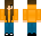 orange hoodie girl