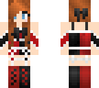 pinkdemonalex in a harley quinn outfit