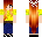 yellow top and jeans