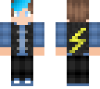 blue haired lightning boy