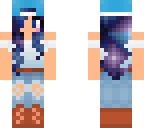 galaxy haired girl