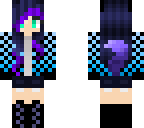 werewolf girl blue and purple