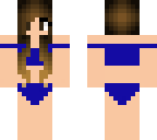 blue swimsuit