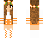 la chica de naranja