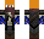 my rp character with blue flames