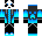 panda blue man
