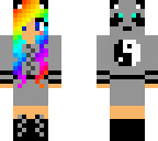 rainbow panda girl