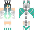teal dragon girl