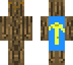 wooden man whit cape