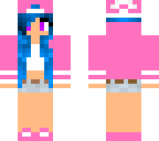 blue pink