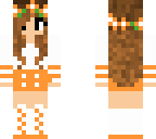 chica naranja