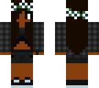 flower brown hair girl