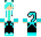 neon blue cat boy