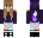 purple wolf fox girl