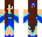 seos**** girl in blue and light blue winter