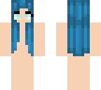 blue haired girl base