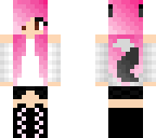 pink haired wolf girl