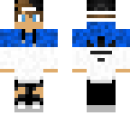 blue and white
