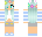 blue flower girl
