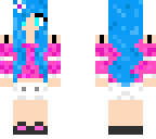 blue haired girl