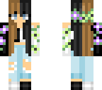 multi coloured floral girl