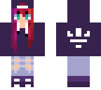 purple adidas girl