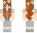 redhead gray dress