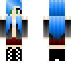 blue haired girl