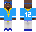 crips thug with light blue jersey