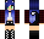 ombre blue neko