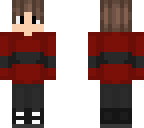 red and black sweater