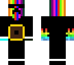 cool blackglasses headphone rainbow creeper