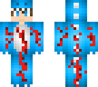 dino boy with bloody overlay