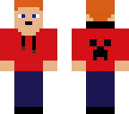 l final edit l flame-haired creeper hoodie
