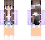 pastel purple wolf girl