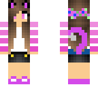 pink neko girl