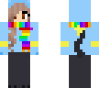 shinx with rainbow scarf