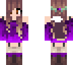wolf girl purple
