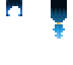 black to blue hair base