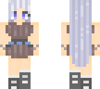 blue dipped girl