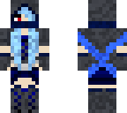 blue haired kagune girl