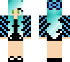 blue pattern girl