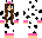 cow onesie with brown hair