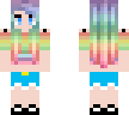pastel rainbow girl
