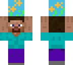 steve holding fish tank