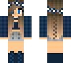 blue chequered