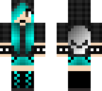 neon blue goth girl