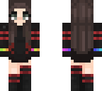 red stripe girl