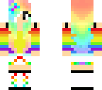 rainbow cute girl