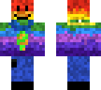 rainbow man in jeans and a tie